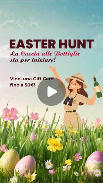 Easter Hunt: la Caccia alle Bottiglie sta per iniziare! 🍾 Dal 2️⃣3️⃣ marzo al 6️⃣ aprile nasconderemo 30 prodotti in varie sezioni dell’app: 🔍 Trovali 🛒 Acquis